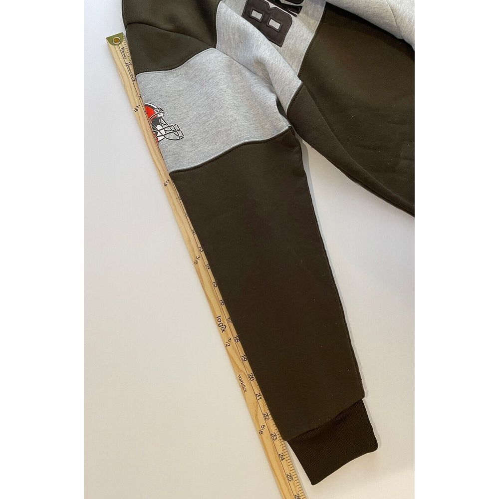 Cleveland Browns Sweatshirt‎ Medium NFL Team Apparel Brown Gray Crewneck Fleece - Picture 8 of 8